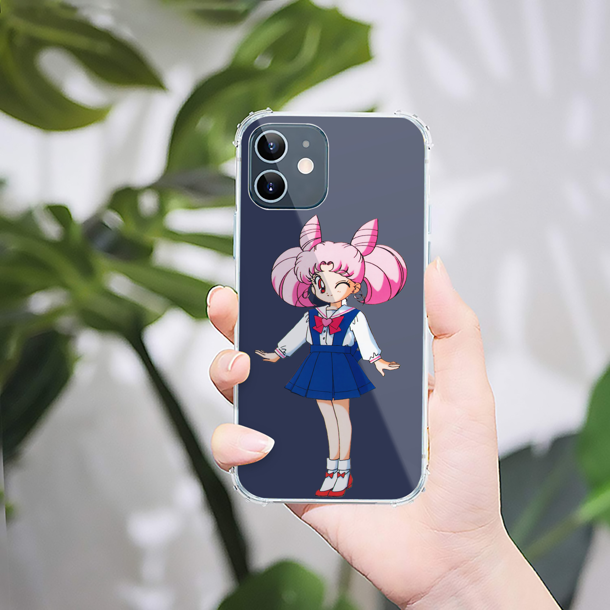 （画像用） 美少女戦士セーラームーン ちびうさ Sailor Moon Chibiusa Tsukino Usagi Small Lady Serenity 【iPhone 12シリーズ対応】透明スマホケース（クリアソフトケース）